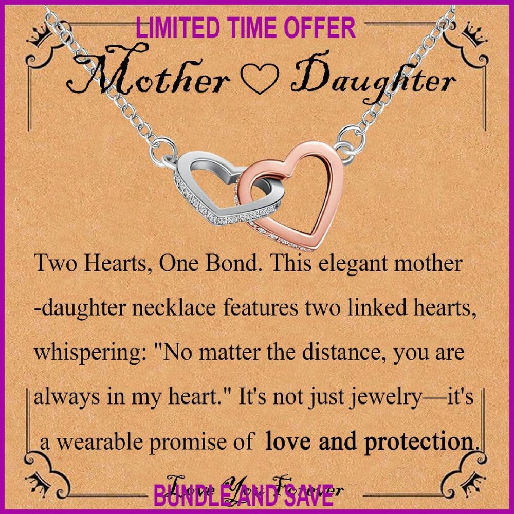 Adjustable Heart Pendant Necklace with Cubic Zirconia, Gift Box